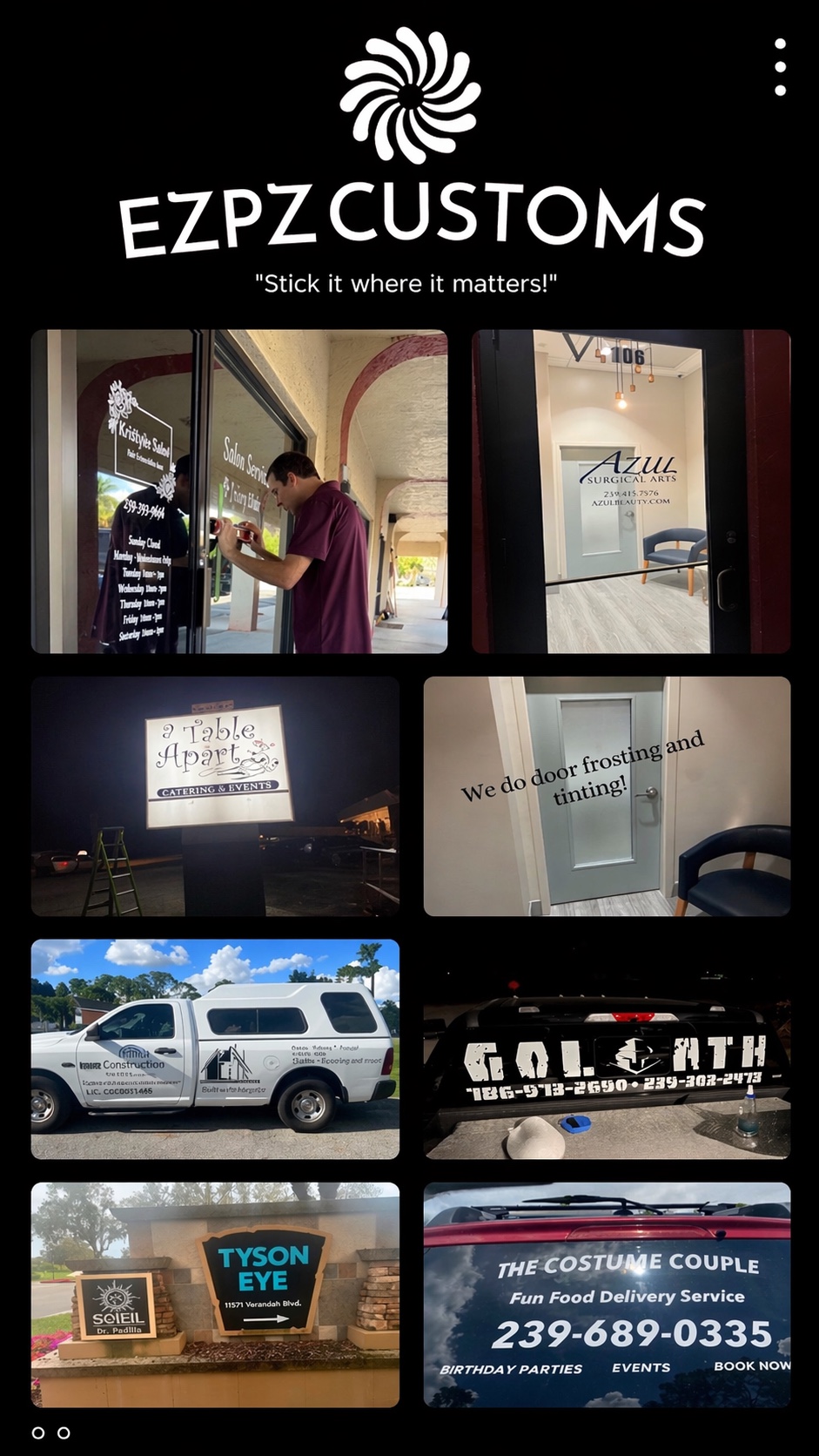 Examples of what we can offer